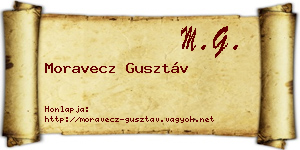 Moravecz Gusztáv névjegykártya