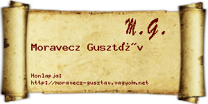 Moravecz Gusztáv névjegykártya